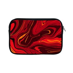 Red Vivid Marble Pattern Apple Ipad Mini Zipper Cases by goljakoff