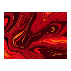 Red Vivid Marble Pattern Double Sided Flano Blanket (mini)  by goljakoff