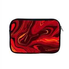 Red Vivid Marble Pattern Apple Macbook Pro 15  Zipper Case by goljakoff