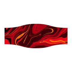 Red Vivid Marble Pattern Stretchable Headband by goljakoff