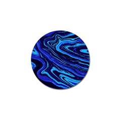 Blue Vivid Marble Pattern 16 Golf Ball Marker (4 Pack) by goljakoff