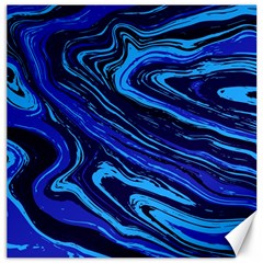 Blue Vivid Marble Pattern 16 Canvas 20  X 20  by goljakoff