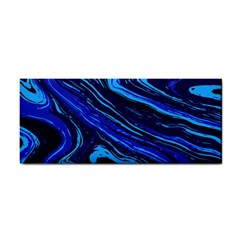 Blue Vivid Marble Pattern 16 Hand Towel by goljakoff