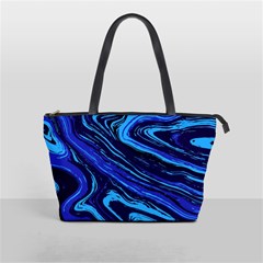 Blue Vivid Marble Pattern 16 Classic Shoulder Handbag by goljakoff