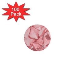 Coral Colored Hortensias Floral Photo 1  Mini Buttons (100 Pack)  by dflcprintsclothing