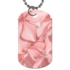 Coral Colored Hortensias Floral Photo Dog Tag (two Sides) by dflcprintsclothing