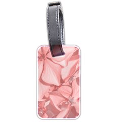 Coral Colored Hortensias Floral Photo Luggage Tag (two Sides)