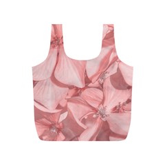 Coral Colored Hortensias Floral Photo Full Print Recycle Bag (s) by dflcprintsclothing