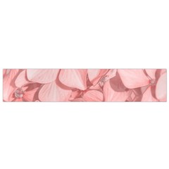 Coral Colored Hortensias Floral Photo Small Flano Scarf by dflcprintsclothing