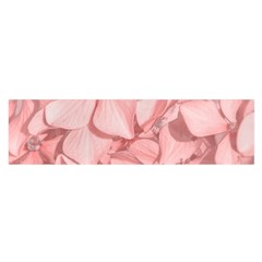 Coral Colored Hortensias Floral Photo Satin Scarf (oblong) by dflcprintsclothing