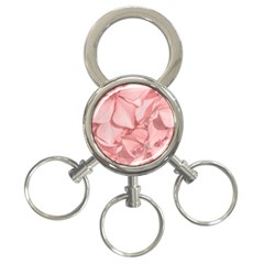 Coral Colored Hortensias Floral Photo 3-ring Key Chain by dflcprintsclothing