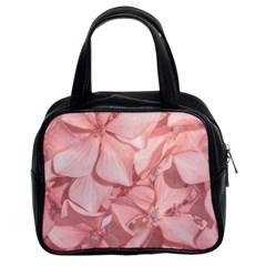 Coral Colored Hortensias Floral Photo Classic Handbag (two Sides) by dflcprintsclothing