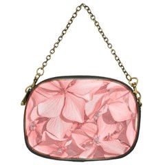 Coral Colored Hortensias Floral Photo Chain Purse (one Side) by dflcprintsclothing