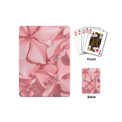 Coral Colored Hortensias Floral Photo Playing Cards Single Design (mini) by dflcprintsclothing