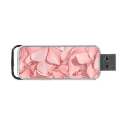 Coral Colored Hortensias Floral Photo Portable Usb Flash (two Sides) by dflcprintsclothing