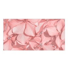 Coral Colored Hortensias Floral Photo Satin Shawl by dflcprintsclothing