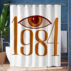 Orwell Shower Curtain 60  X 72  (medium)  by Valentinaart