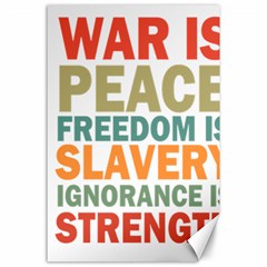 Orwell Canvas 24  X 36  by Valentinaart