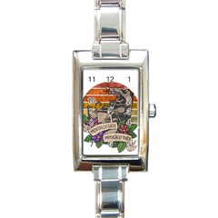 Possum - Mentally Sick Physically Thick Rectangle Italian Charm Watch by Valentinaart