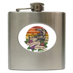 Possum - Mentally Sick Physically Thick Hip Flask (6 Oz) by Valentinaart