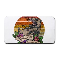 Possum - Mentally Sick Physically Thick Medium Bar Mats by Valentinaart