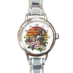 Possum - Mentally Sick Physically Thick Round Italian Charm Watch by Valentinaart