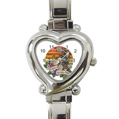 Possum - Mentally Sick Physically Thick Heart Italian Charm Watch by Valentinaart