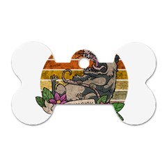 Possum - Mentally Sick Physically Thick Dog Tag Bone (one Side) by Valentinaart