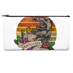 Possum - Mentally Sick Physically Thick Pencil Case by Valentinaart