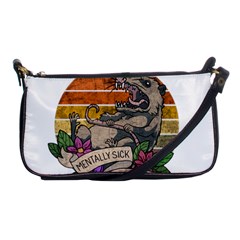 Possum - Mentally Sick Physically Thick Shoulder Clutch Bag by Valentinaart