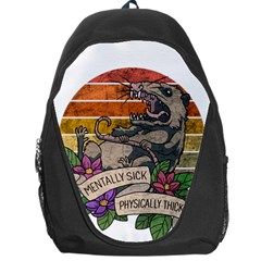 Possum - Mentally Sick Physically Thick Backpack Bag by Valentinaart