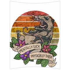 Possum - Mentally Sick Physically Thick Back Support Cushion by Valentinaart