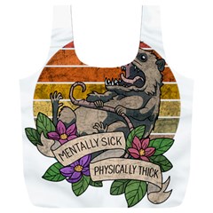 Possum - Mentally Sick Physically Thick Full Print Recycle Bag (xxxl) by Valentinaart