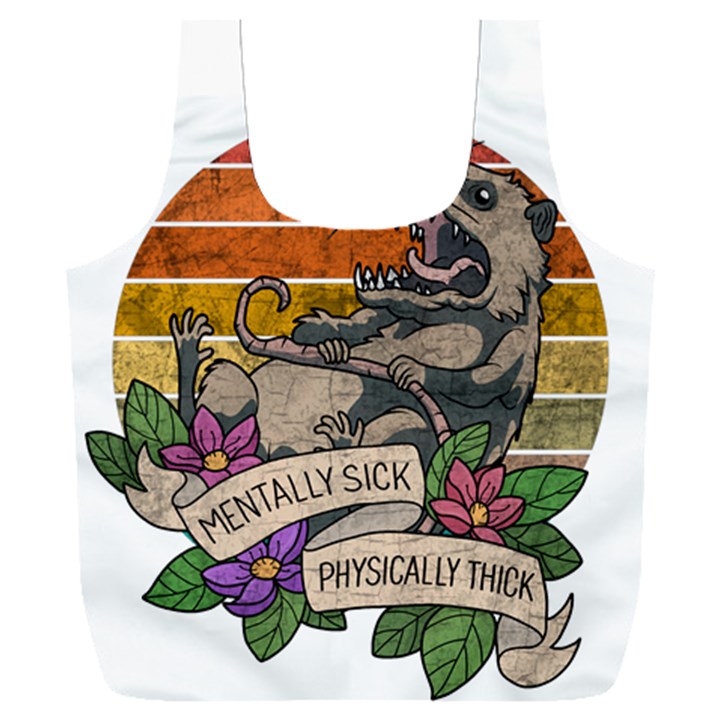 Possum - Mentally Sick Physically Thick Full Print Recycle Bag (XXL)