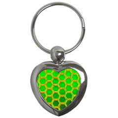 Hexagon Windows Key Chain (heart) by essentialimage