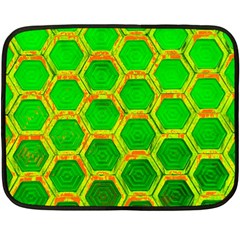 Hexagon Windows Double Sided Fleece Blanket (mini)  by essentialimage