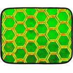 Hexagon Windows Double Sided Fleece Blanket (Mini)  35 x27  Blanket Front