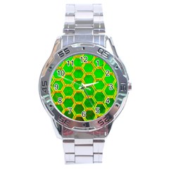 Hexagon Windows Stainless Steel Analogue Watch by essentialimage