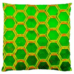 Hexagon Windows Large Cushion Case (two Sides) by essentialimage