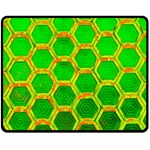 Hexagon Windows Double Sided Fleece Blanket (Medium)  58.8 x47.4  Blanket Front