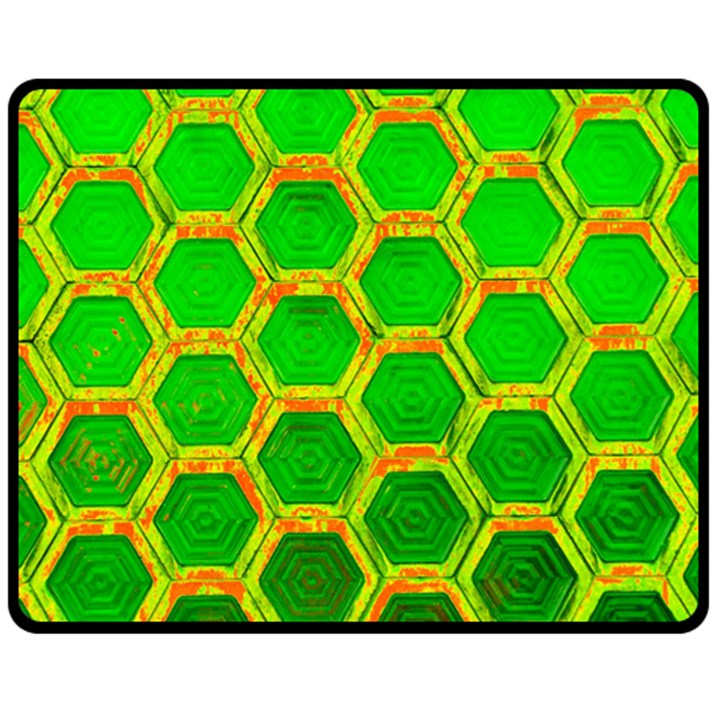 Hexagon Windows Double Sided Fleece Blanket (Medium) 