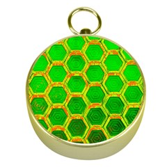 Hexagon Windows Gold Compasses by essentialimage