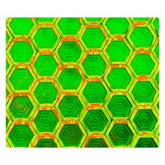 Hexagon Windows Double Sided Flano Blanket (small)  by essentialimage