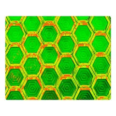 Hexagon Windows Double Sided Flano Blanket (large)  by essentialimage