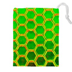 Hexagon Windows Drawstring Pouch (4xl) by essentialimage