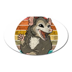 Possum - Be Urself Oval Magnet by Valentinaart