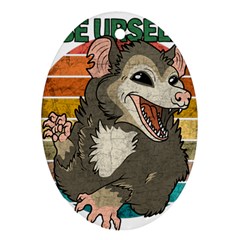 Possum - Be Urself Oval Ornament (two Sides) by Valentinaart