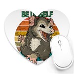 Possum - Be Urself Heart Mousepads Front