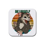 Possum - Be Urself Rubber Coaster (Square)  Front