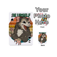 Possum - Be Urself Playing Cards 54 Designs (mini) by Valentinaart